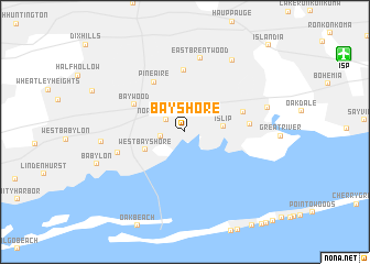 map of Bay Shore