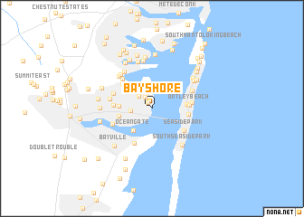 map of Bay Shore