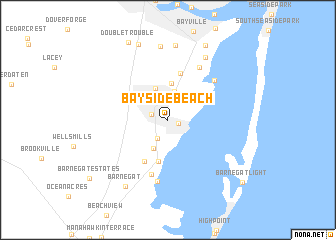 map of Bayside Beach