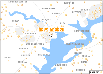 map of Bayside Park