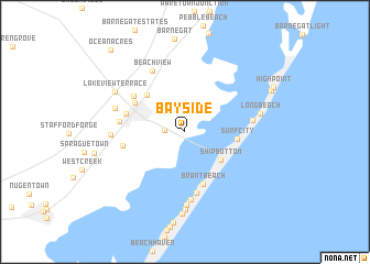 map of Bay Side