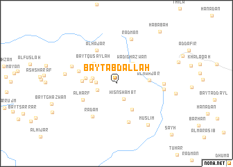 map of Bayt ‘Abd Allāh