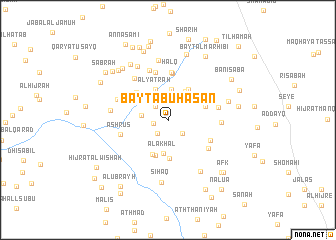 map of Bayt Abū Ḩasan