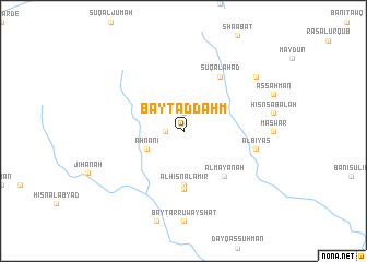 map of Bayt ad Dahm