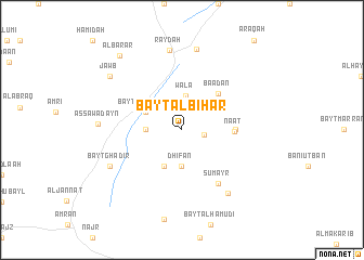 map of Bayt al Biḩār