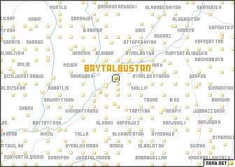 map of Bayt al Bustān