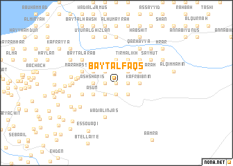 map of Bayt al Faqs