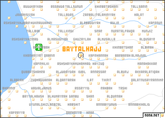 map of Bayt al Ḩājj