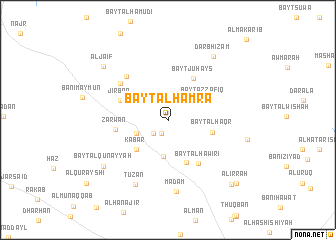 map of Bayt al Ḩamrāʼ