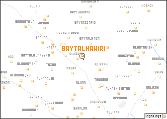 map of Bayt al Ḩāwirī