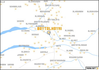 map of Bayt al Ḩaymī