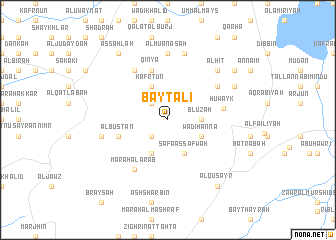 map of Bayt ‘Alī