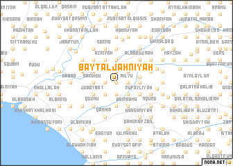 map of Bayt al Jahnīyah