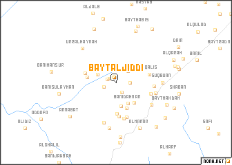 map of Bayt al Jiddī