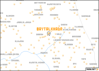 map of Bayt al Khaḑr