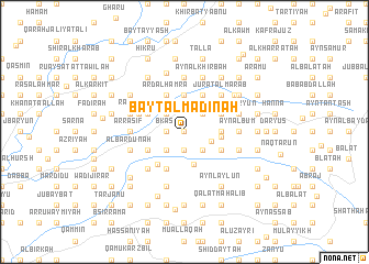 map of Bayt al Madīnah