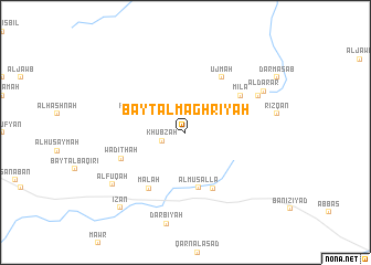 map of Bayt al Maghrīyah