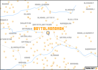 map of Bayt al Manāmah