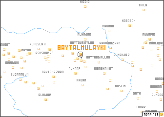 map of Bayt al Mulaykī