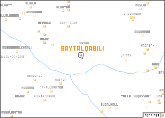 map of Bayt al Qābilī