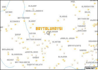 map of Bayt al Umaysī
