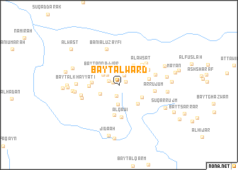 map of Bayt al Ward