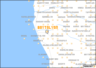 map of Bayt ‘Alyān