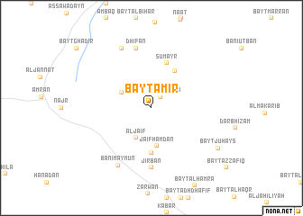 map of Bayt ‘Āmir