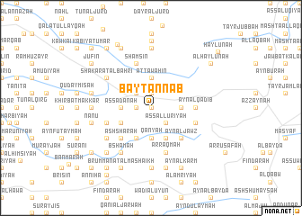 map of Bayt an Nab‘