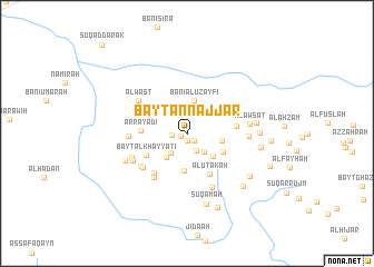 map of Bayt an Najjār