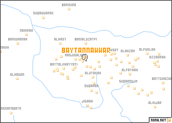 map of Bayt an Nawwār