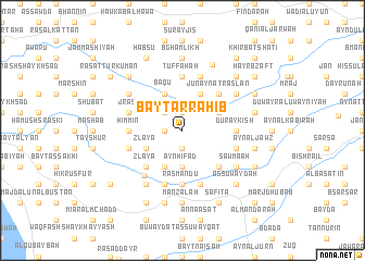 map of Bayt ar Rāhib