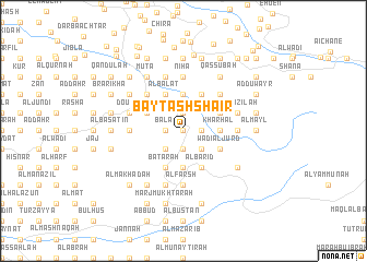 map of Bayt ash Shā‘ir