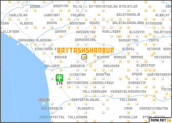 map of Bayt ash Shanbūr