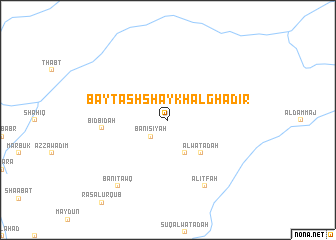 map of Bayt ash Shaykh al Ghādir