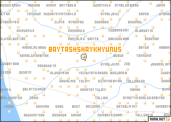 map of Bayt ash Shaykh Yūnus