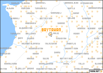 map of Bayt ‘Awān