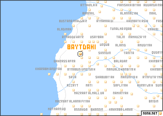 map of Bayt Ḑāḩī