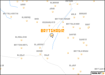 map of Bayt Ghādir