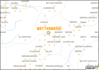 map of Bayt Ḩabashī