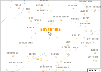map of Bayt Ḩābis