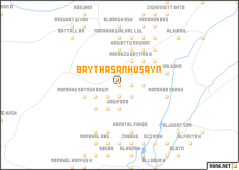 map of Bayt Ḩasan Ḩusayn