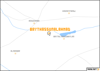 map of Bayt Ḩassūn al Aḩmad