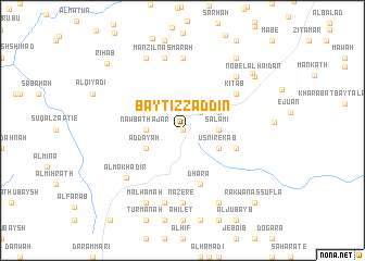 map of Bayt ‘Izz ad Dīn