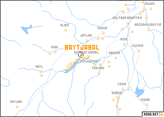 map of Bayt Jabal