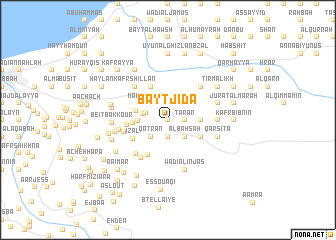 map of Bayt Jīdā