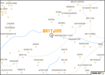 map of Bayt Jinn