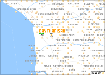 map of Bayt Kanīsah