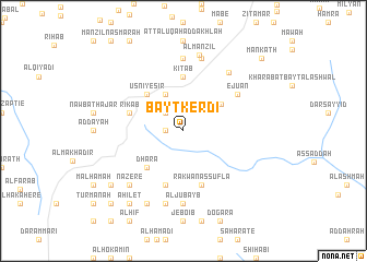 map of Bayt Kerdi