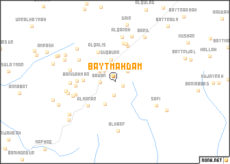 map of Bayt Mahdam